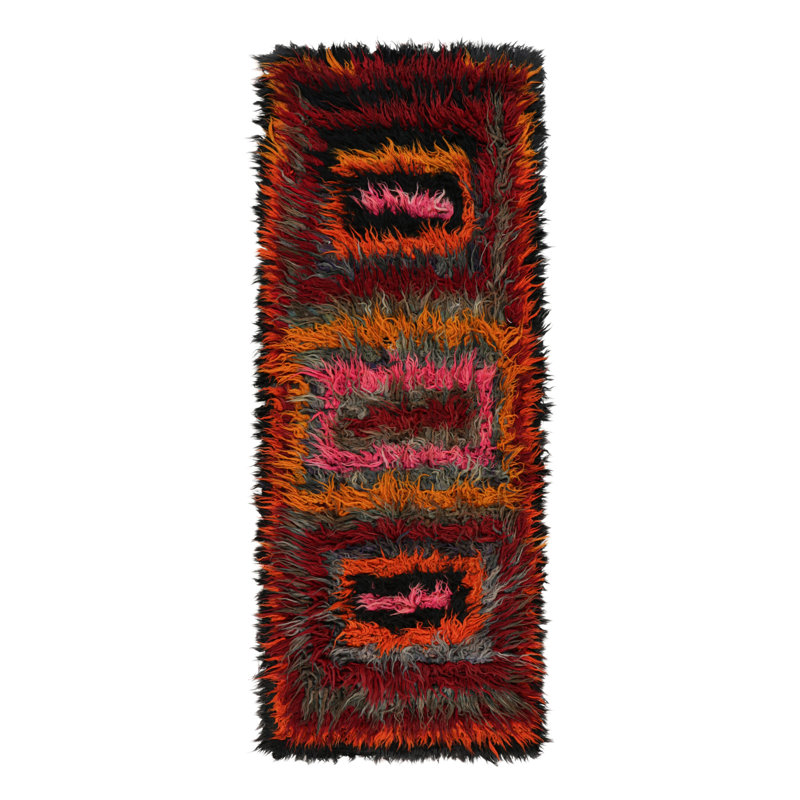 One-of-a-Kind 4’2”x11’8” Hand Knotted Area Rug