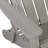 Oversized Embossed Wooden Folding Adirondack Chair with Pre-Assembled Comfort