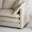 Chenille avec, couleur beige, tissu de qualité supérieure, fabrication en bois High Two - coussins personnalisables