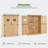 4 ft. W x 2 ft. D Outdoor Wooden Storage Shed with 2 Shelves and Lock-93918015