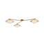 Plafonnier semi-encastré 3 lumières Mid-Century