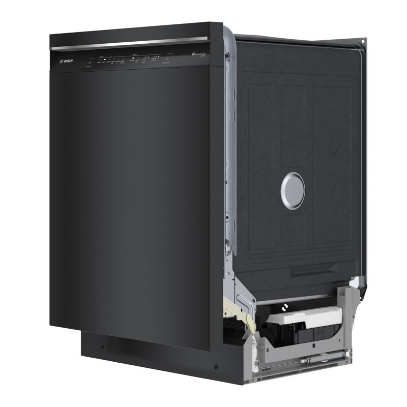 300 Series 24" Stainless Steel Front Control Built-In Dishwasher with 3Rd Rack, Black