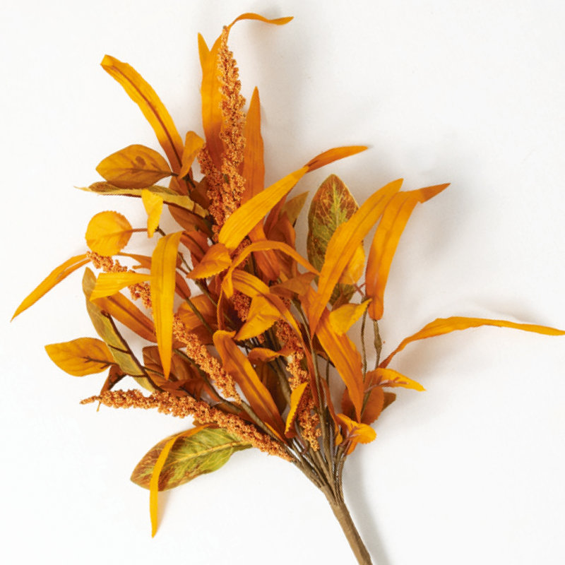 Ensemble de 3 choix d'automne mélangés Sullivan, tige florale artificielle orange, 21 po