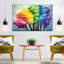 Rainbow Trees, impression abstraite sur toile-1426851556