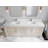 Cambridge 84 In. W X 22 In. D Double Sink Bathroom Vanity In Fine Grain With 2 In. Calacatta Sienna Quartz