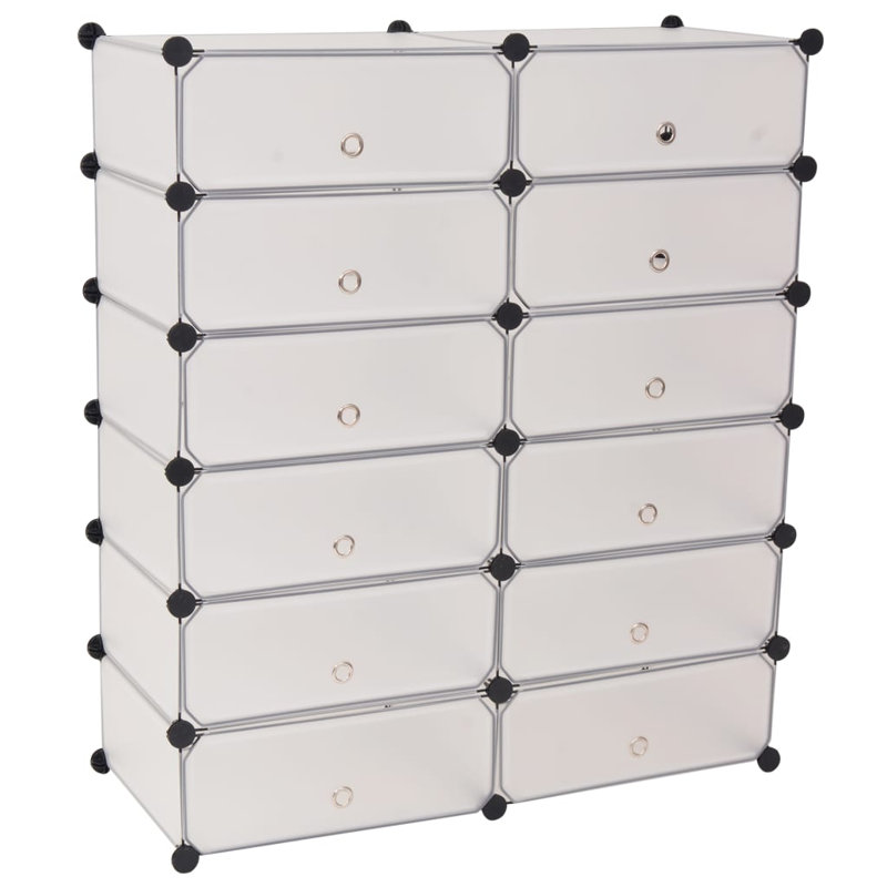 12 Pair Flip Down Shoe Storage