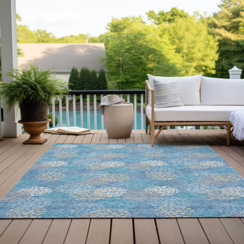 Tapis intérieur / extérieur Maliana, Rectangle 2 pi 6 po x 3 pi 10 po
