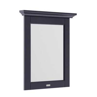 Old London Wood Flat Wall Mirror