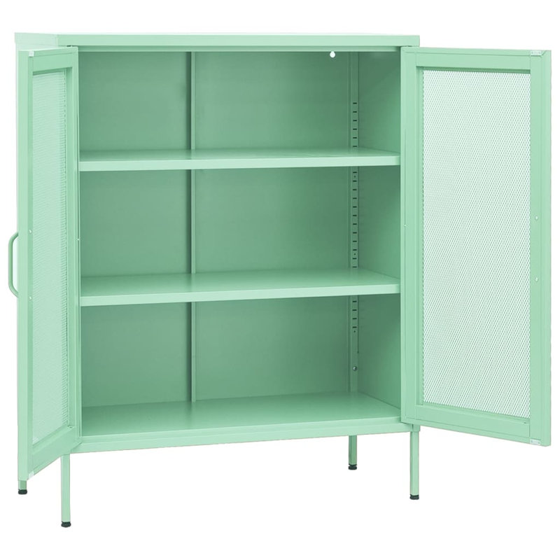 Harstad Storage Cabinet 80x35x101,5 cm Steel, Mint