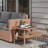 Outsunny Rattan Side Table （Only Include Table)-1481512358