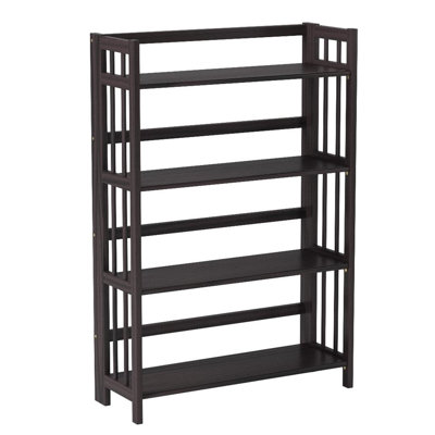4-Tier Folding Bookshelf by Latitude Run