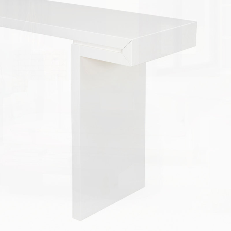 Console moderne de 60 pouces pour le salon, Blanc