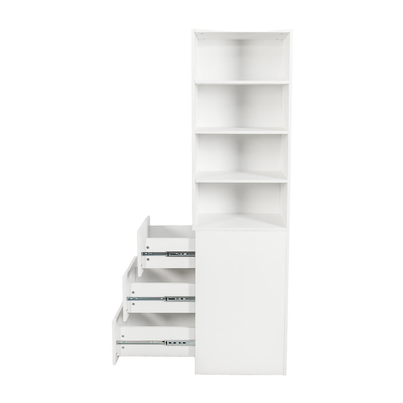 70.87" H Display Storage  Cabinet, White