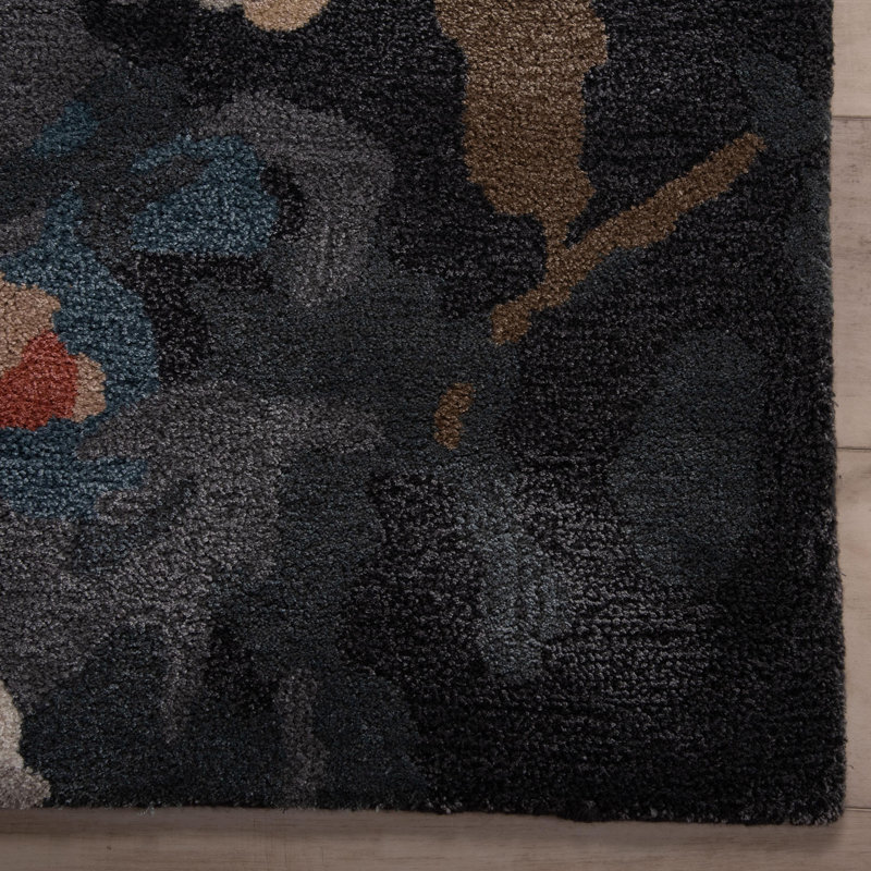 Tapis en laine avec tencel, Rectangle de 5 pi x 8 pi
