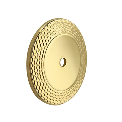 Paris 1-3/4" Polished Gold Mermaid Scale Backplate