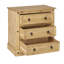 Carin Solid Wood 80cm W 3 - Drawer Chest of Drawers