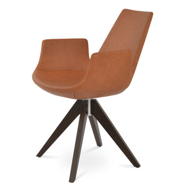 Chaise en bois pyramidal eiffel accoudoirs