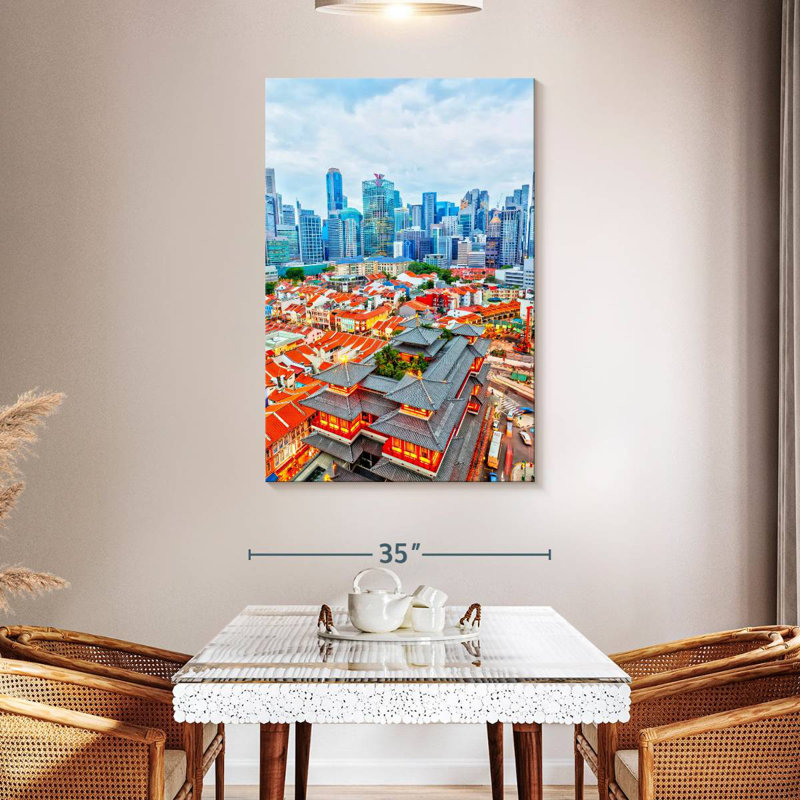 Quartier chinois Sireci, H 48 po x l 32 po