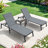Ajoku 1 Piece Full Assembled Aluminum Foldable Chaise Lounge Chair With 5 Position Adjustable Backrest-123100335