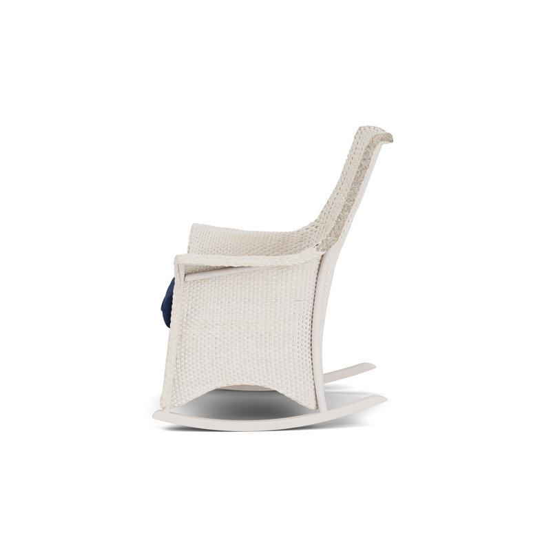 Mandalay Outdoor Rocker Chair, Beach Navy, Antique White