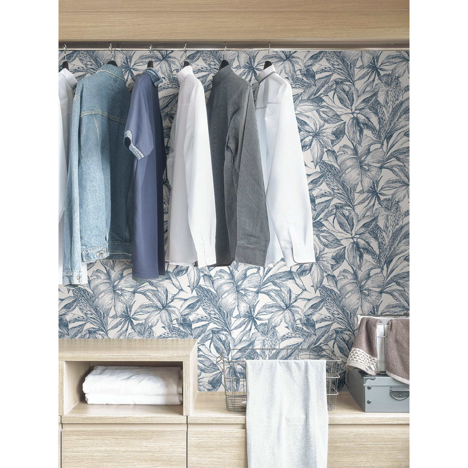 Padget Peel & Stick Floral Wallpaper