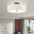 Bazilijus Linen Blend Semi Flush Mount-354253635