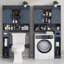 Armoire de rangement au-dessus de la toilette-710296030