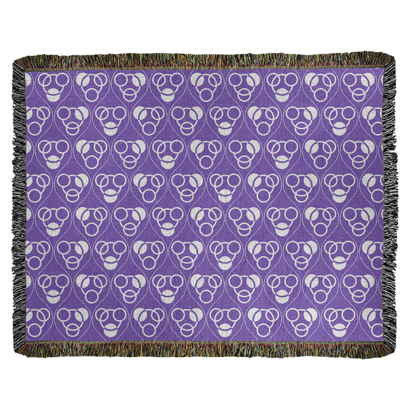 Couverture en coton tissé Classic, L 50 po x L 60 po, Violet