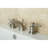 Kingston Brass Concord Two-Handle 3-Hole Deck Mount Mini-Widespread Bathroom Faucet with Brass Pop-Up-11173478