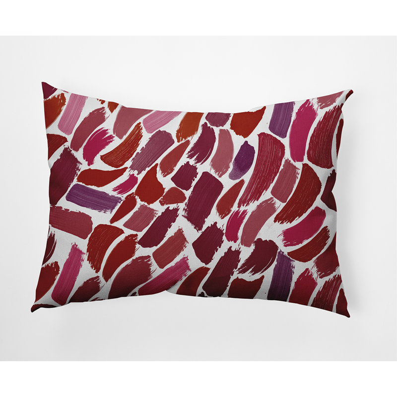  Housse et insert de coussin rectangulaire d'extérieur Wenstry, Canneberge