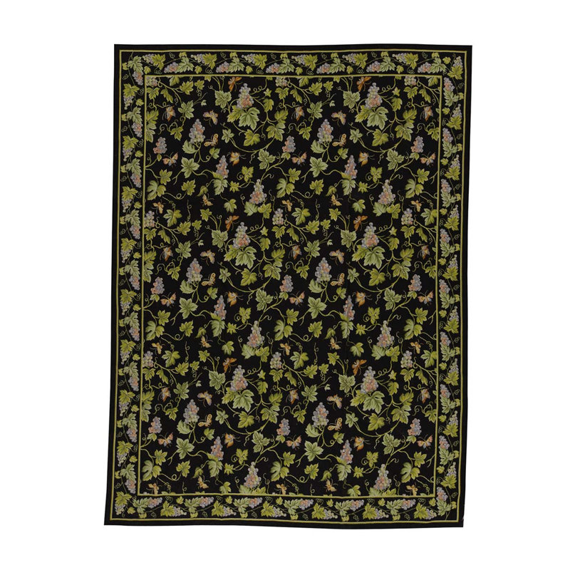 Handmade Wool Floral Area Rug