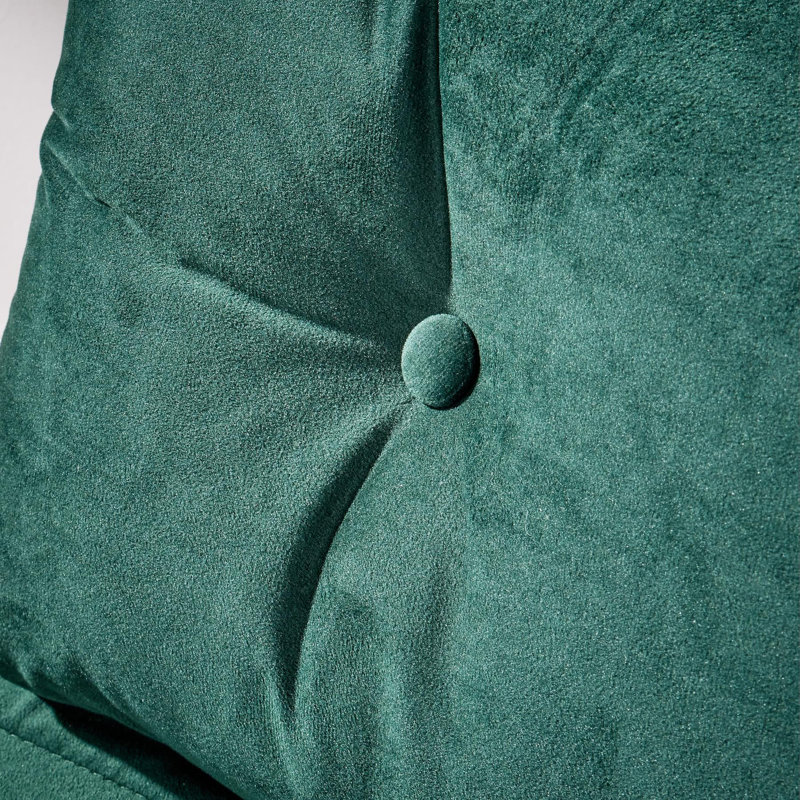 Lonara One Seater Upholstered Single Convertible Chair, Green