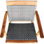 Chaise de terrasse et de salle à manger en bois teck, gris Cabrillo