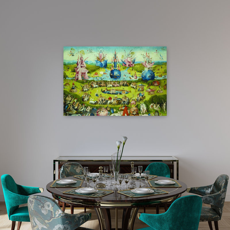 «Top of Central Panneau», impression d'art mural classique de la faune surréelle, H 32 po x l 48 po
