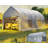 12 FT x 30 FT Heavy Duty Anti-Snow Carport with Spacious Aluminum Frame-105532794