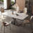 Modern luxury Italian style dining table-107362791-107362790