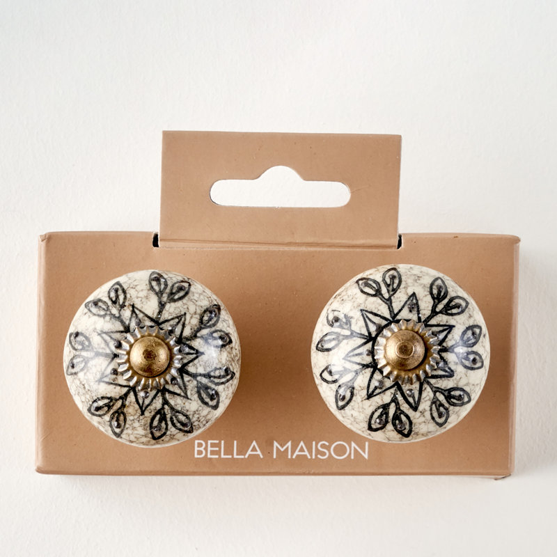 Boutons d'armoire en céramique Gia (ensemble de 2)
