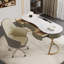 Bureau blanc avec 3 tiroirs blanc et gris-744929608