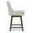 Aleksy Swivel Upholstered Counter Stool with Solid Wood Frame-1685686194