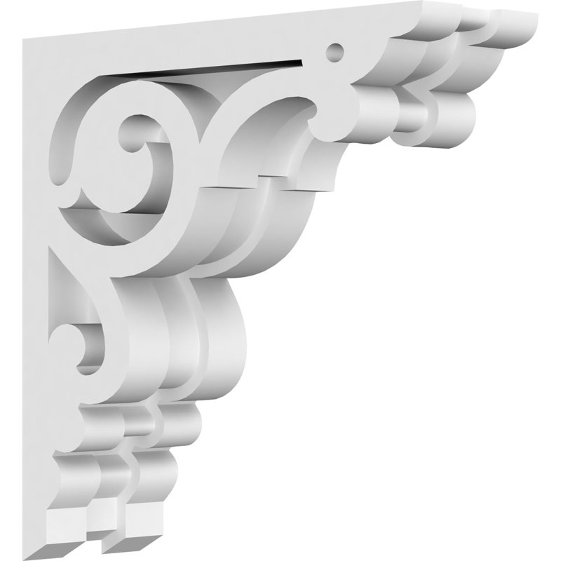 Corbeau en PVC de qualité architecturale Hurley, H 6 po x l 6 po x P 1,875 po