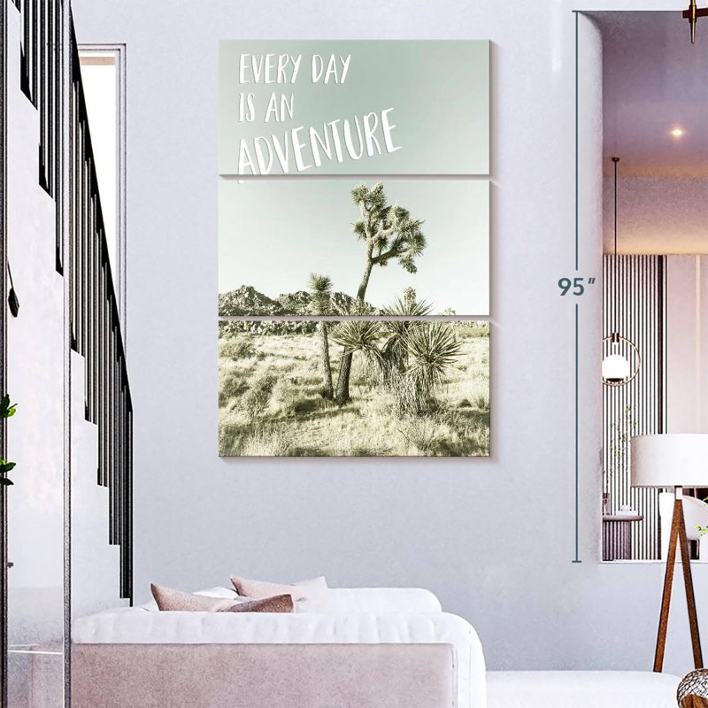 Every Day Is An Adventure Desert Impression, H 74 po x l 48 po