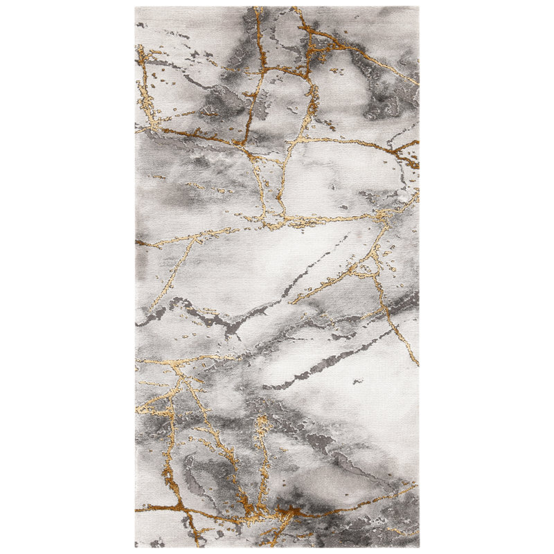 Ahanu Abstract Area Rug, Rectangle 79 x 152cm