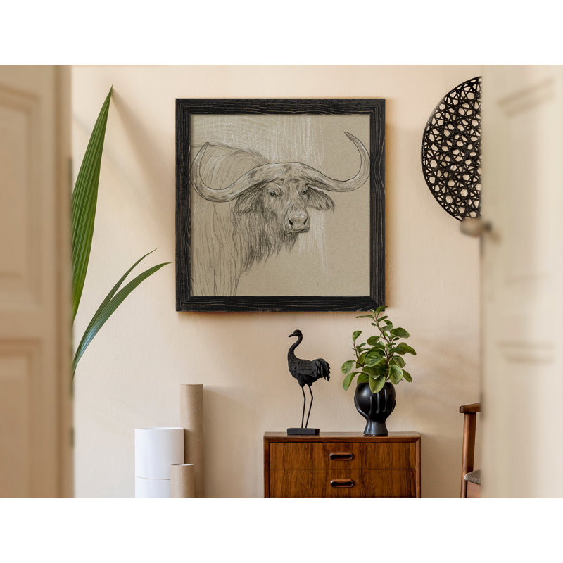 " Neutral Shapes I ", 31.5" H x 31.5" W x 1.5" D, Black Framed