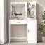 Vanity Desk With Mirror & Light-26106053