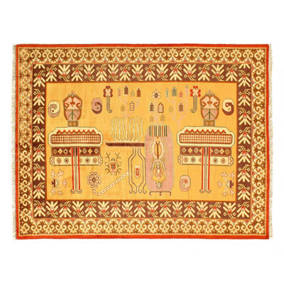 Fine Hand knotted Khotan design 5'X 6'