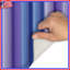 Tapis de bain à rayures bleues et mauves-627196318