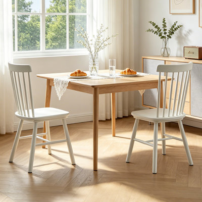 Chaises de salle à manger en bois massif Windsor