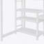 Lit mezzanine en bois avec tablette et plateau d'écriture-114351358