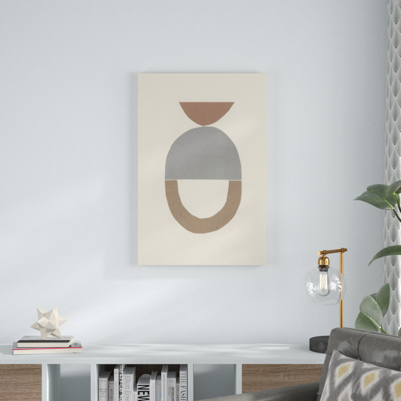 Neutral Sculpt III by Renée W. Stramel - Print on Canvas, 91cm H x 61cm W, Wrapped Canvas