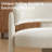 Upholstered Barrel Backrest Loveseat Sofa-734679166